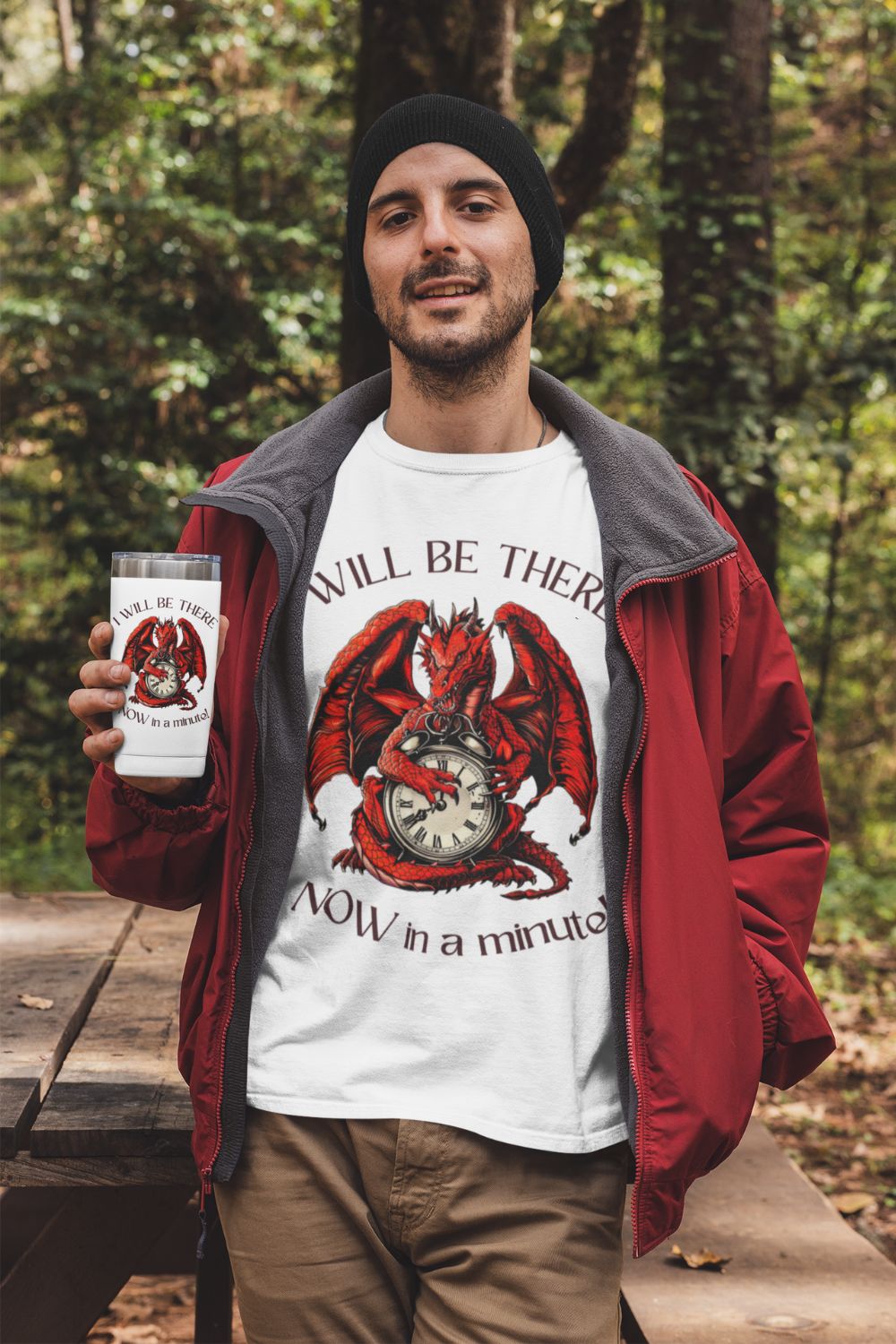 I'll Be There Now in a Minute Men's (Unisex) T-shirt – A Celebration of Welsh Wit