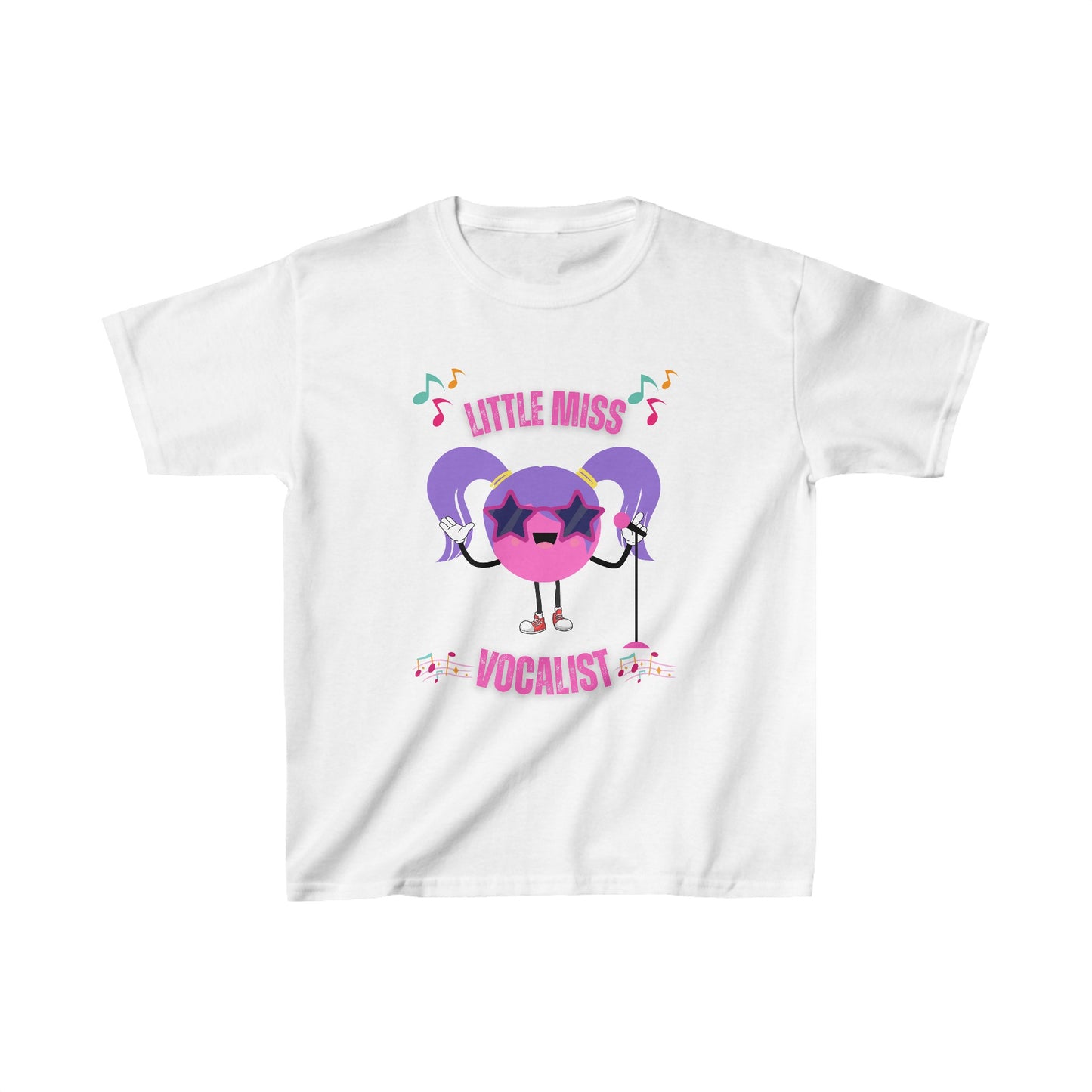 Little Miss Vocalist. Kids singer T-shirt.