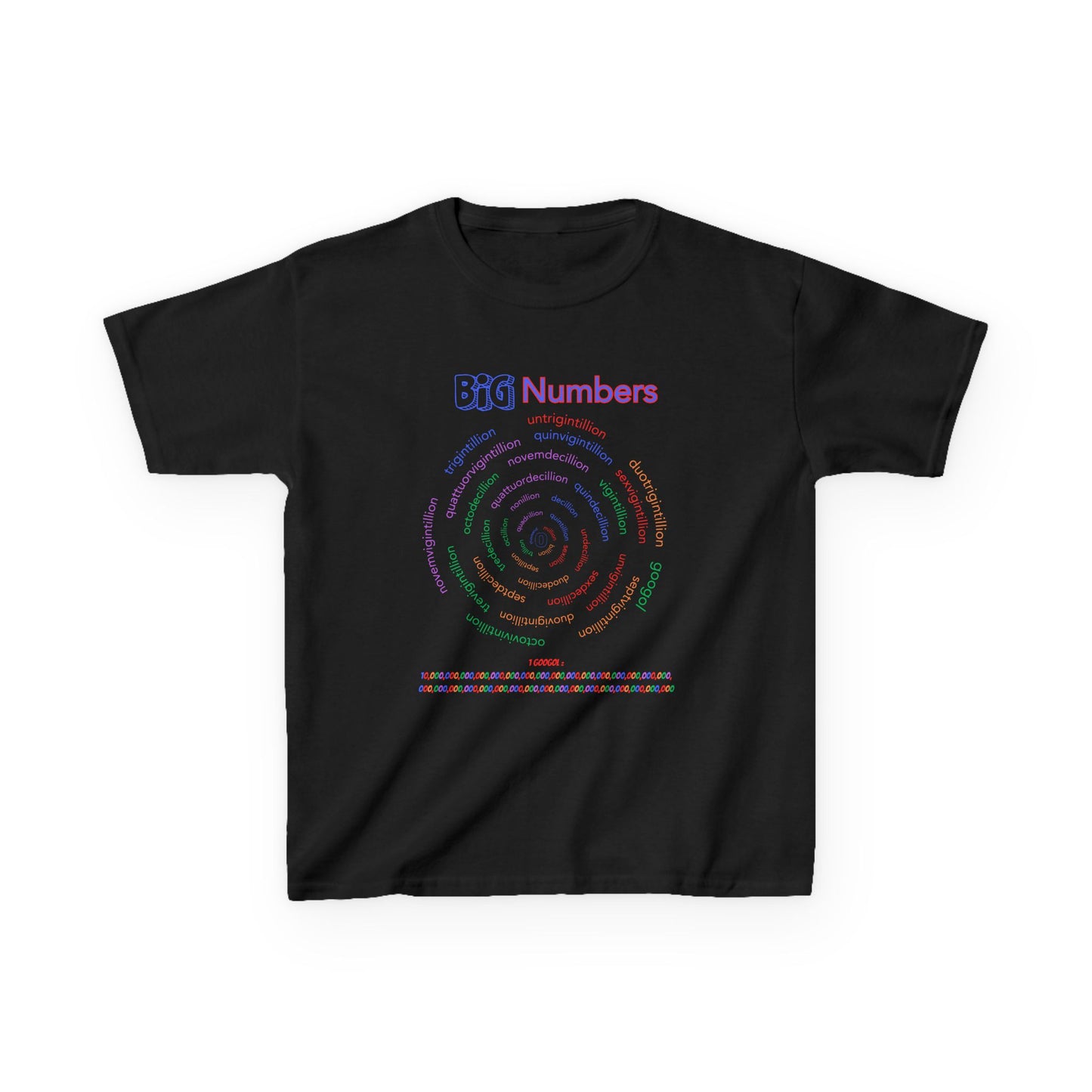 STEM Big Numbers T-Shirt – Inspire Young Mathematicians with a Unique Design