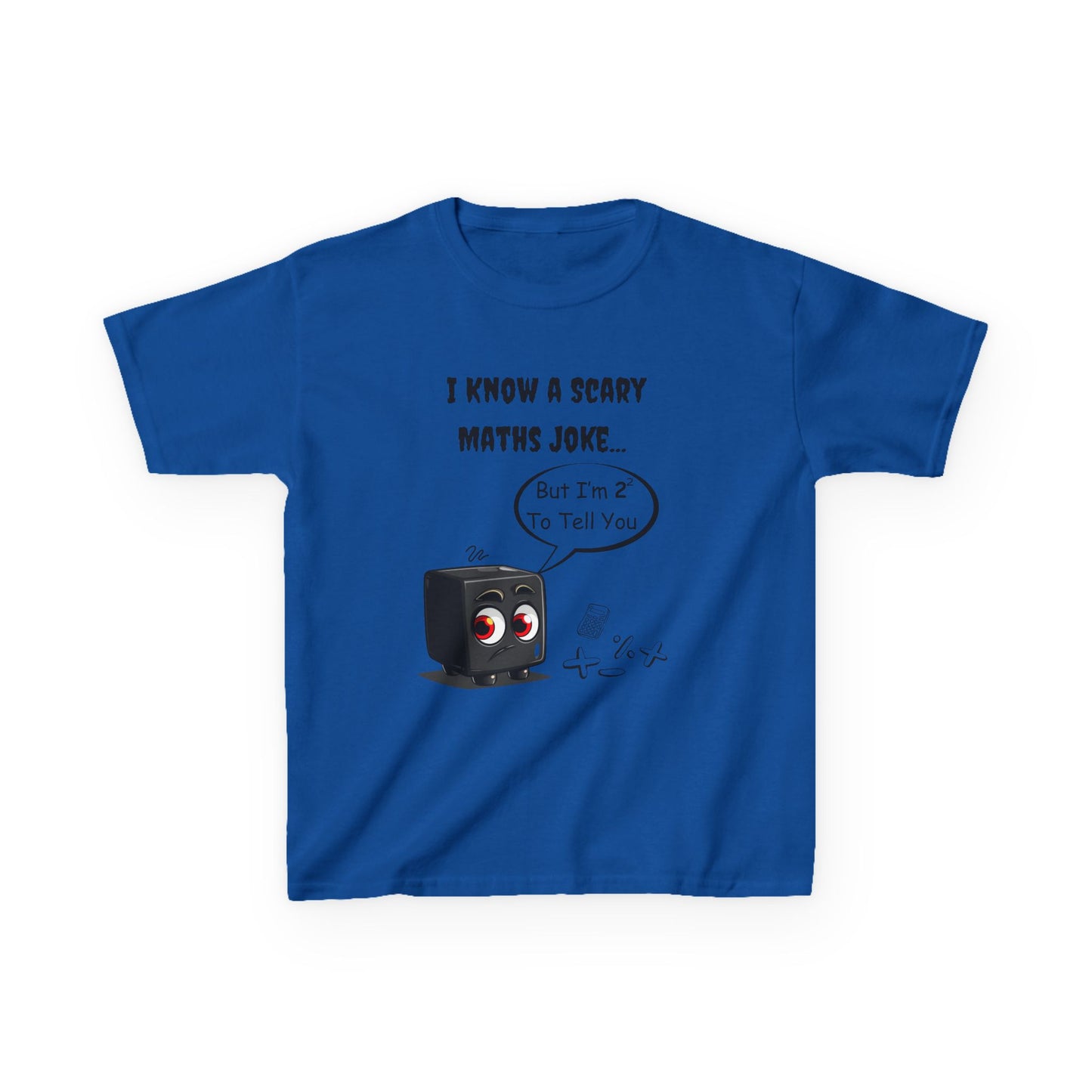 'I Know a Terrifying Maths Joke' Kids' STEM T-Shirt – Funny Gift for Clever Kids & Math Lovers