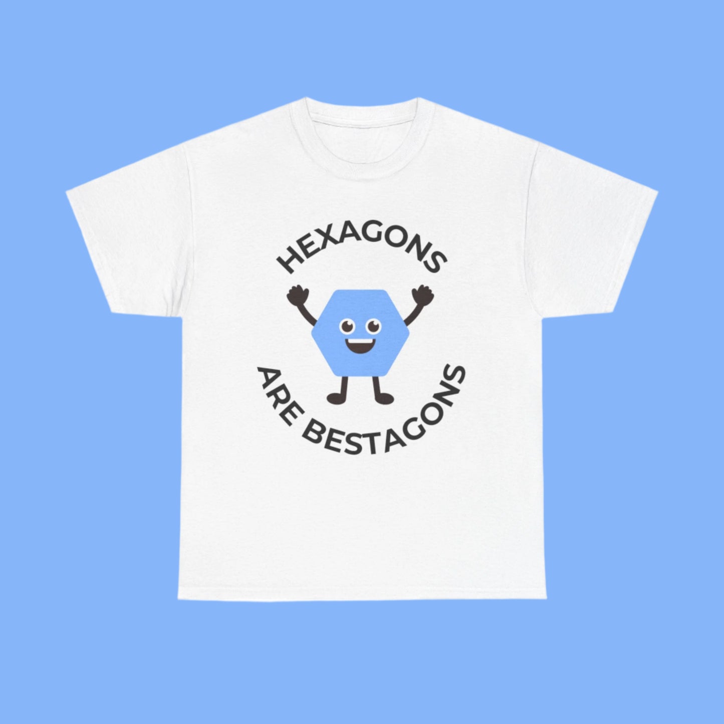 "Hexagons Are Bestagons" Men's Unisex T-Shirt — Celebrate the Superior Shape