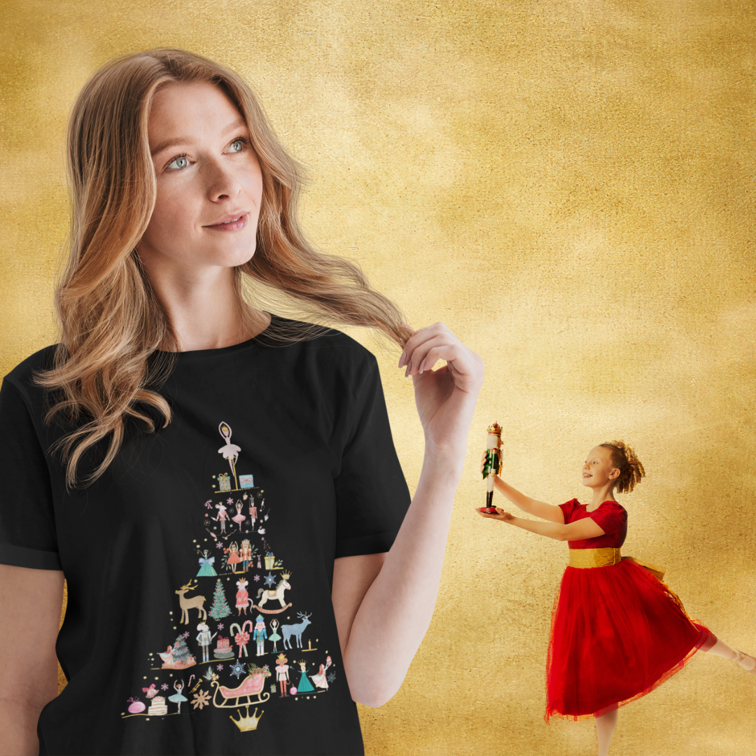 Nutcracker Tree T-Shirt – Festive Theatre Christmas Collection