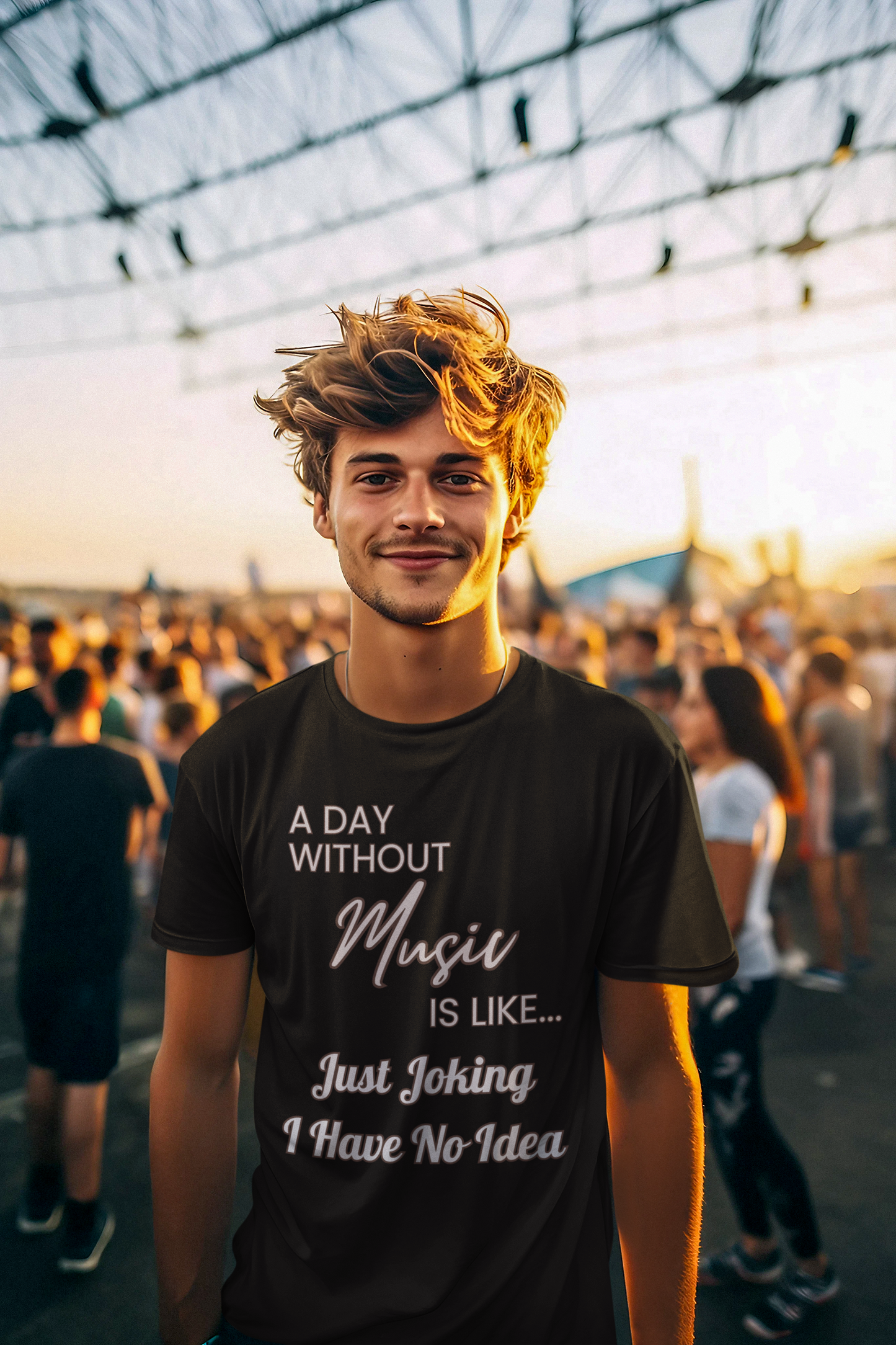 "A Day without Music" Musical Lover T-Shirt