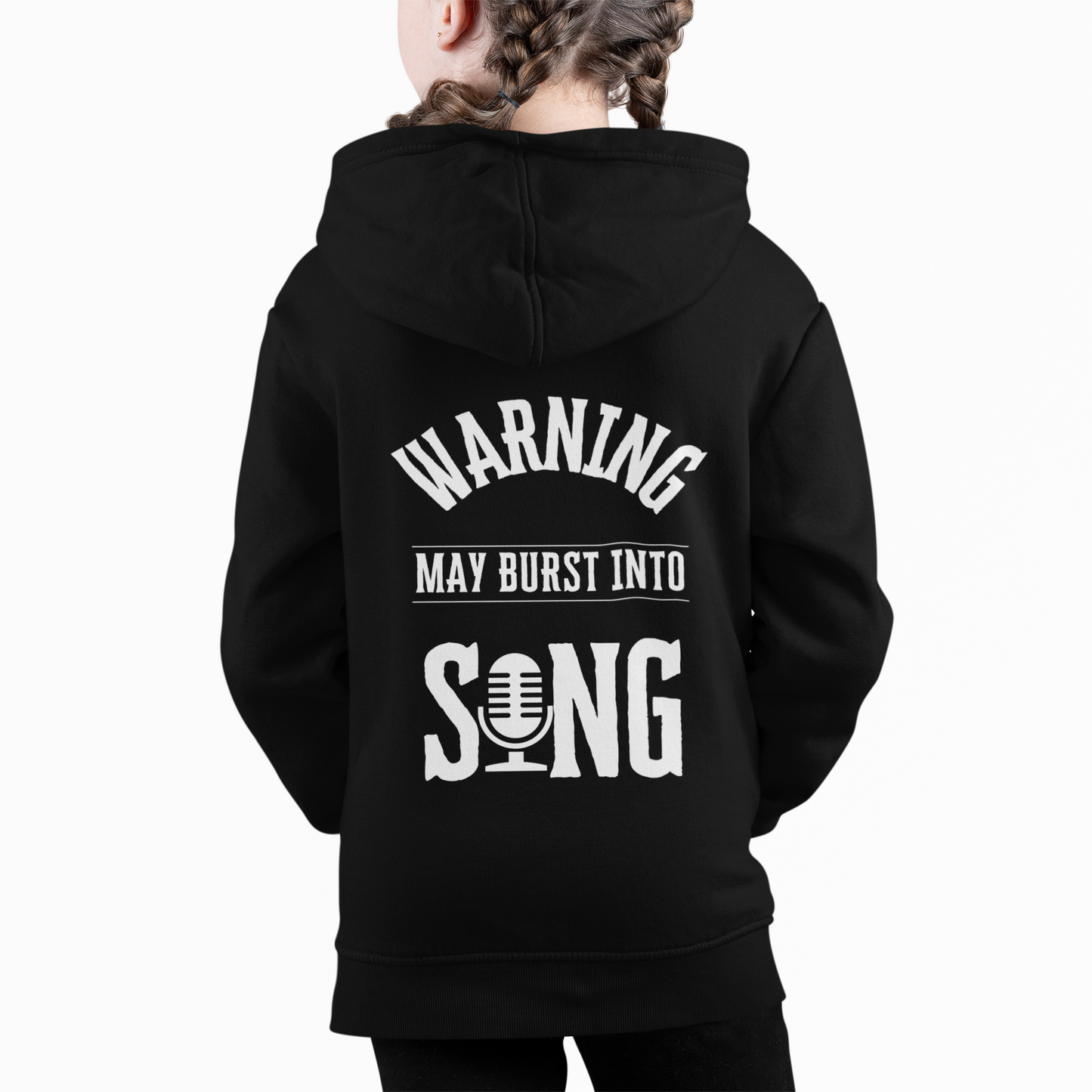 Kids' Theatre Hoodie in Black – Perfect for Young Performers | Unisex, Soft & Durable