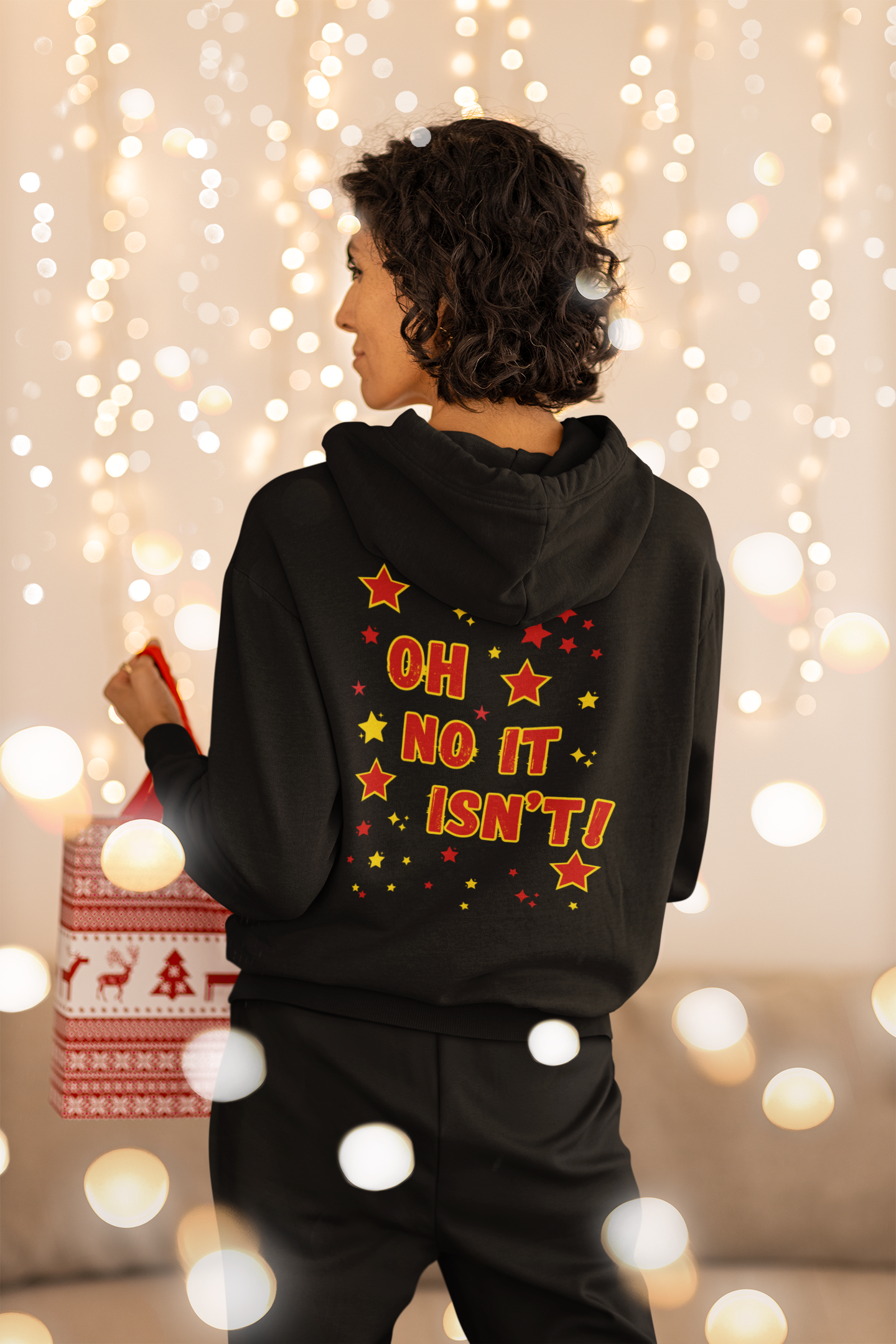 Pantomime Hoodie – ‘It’s Behind You!’ Christmas Hoodie for Panto Fans