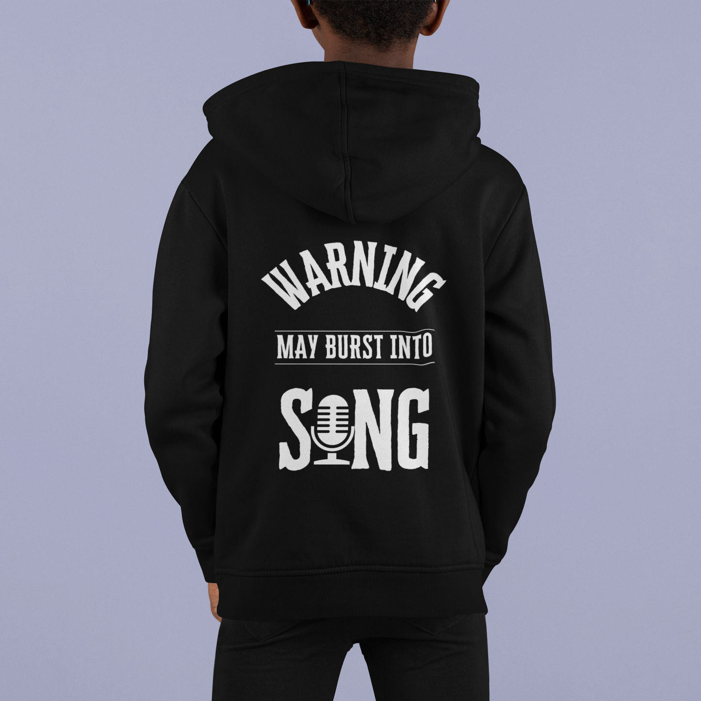 Kids' Theatre Hoodie in Black – Perfect for Young Performers | Unisex, Soft & Durable