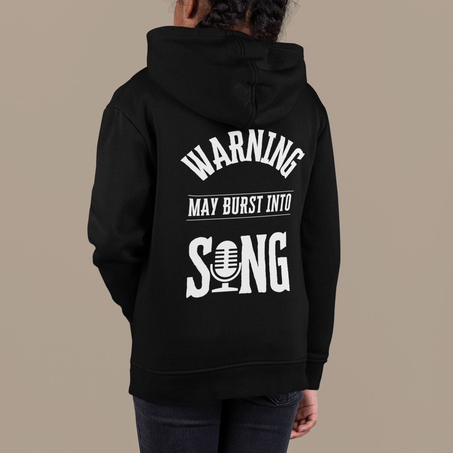 Kids' Theatre Hoodie in Black – Perfect for Young Performers | Unisex, Soft & Durable