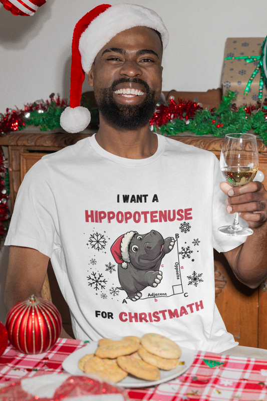 I Want a Hippopotenuse for Christmath: Festive T-Shirt for Maths Lovers