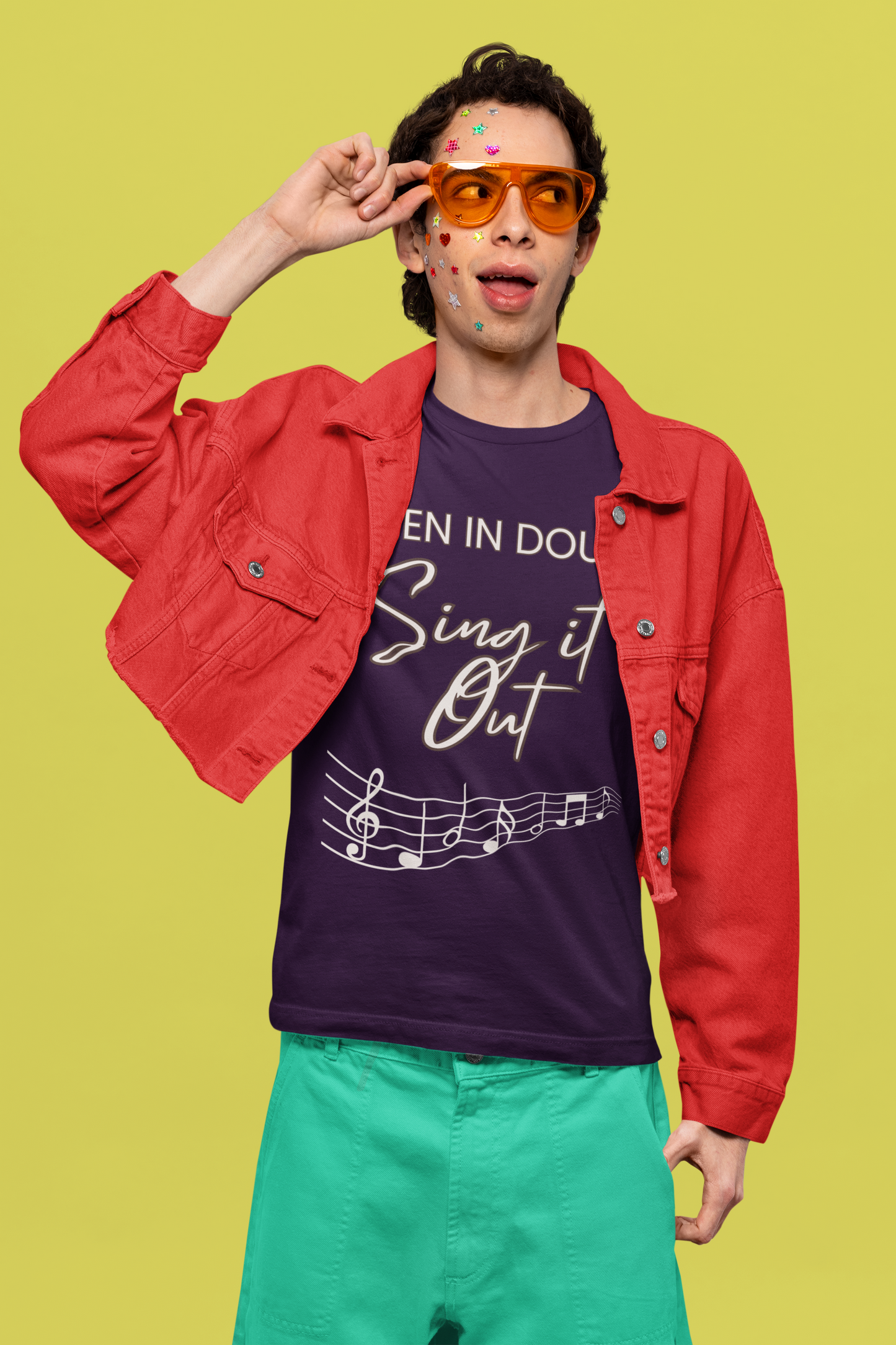 "When In Doubt - Sing It Out" - T-Shirt For Those Who Find Answers in Song and Music