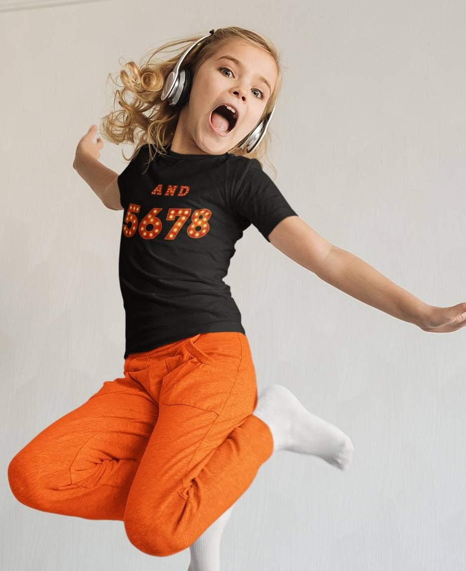 "And 5 6 7 8" Kids' Heavy Cotton T-Shirt