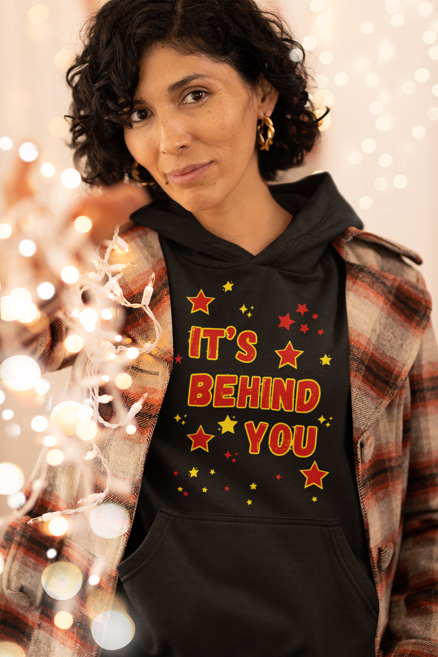 Pantomime Hoodie – ‘It’s Behind You!’ Christmas Hoodie for Panto Fans