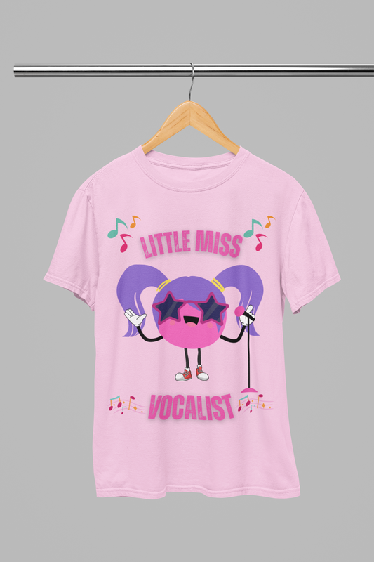 Little Miss Vocalist. Kids singer T-shirt.