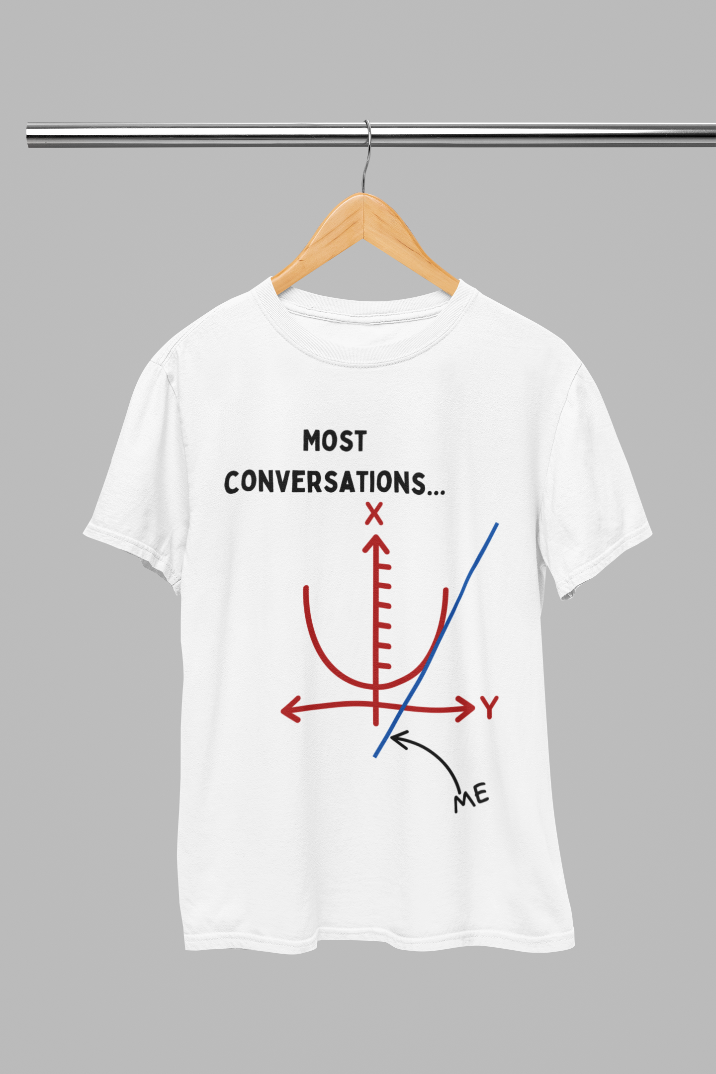 Going Off on a Tangent: Fun Derivatives STEM T-Shirt for Maths Enthusiasts