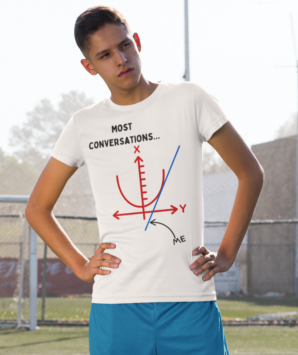 Going Off on a Tangent: Fun Derivatives STEM T-Shirt for Maths Enthusiasts