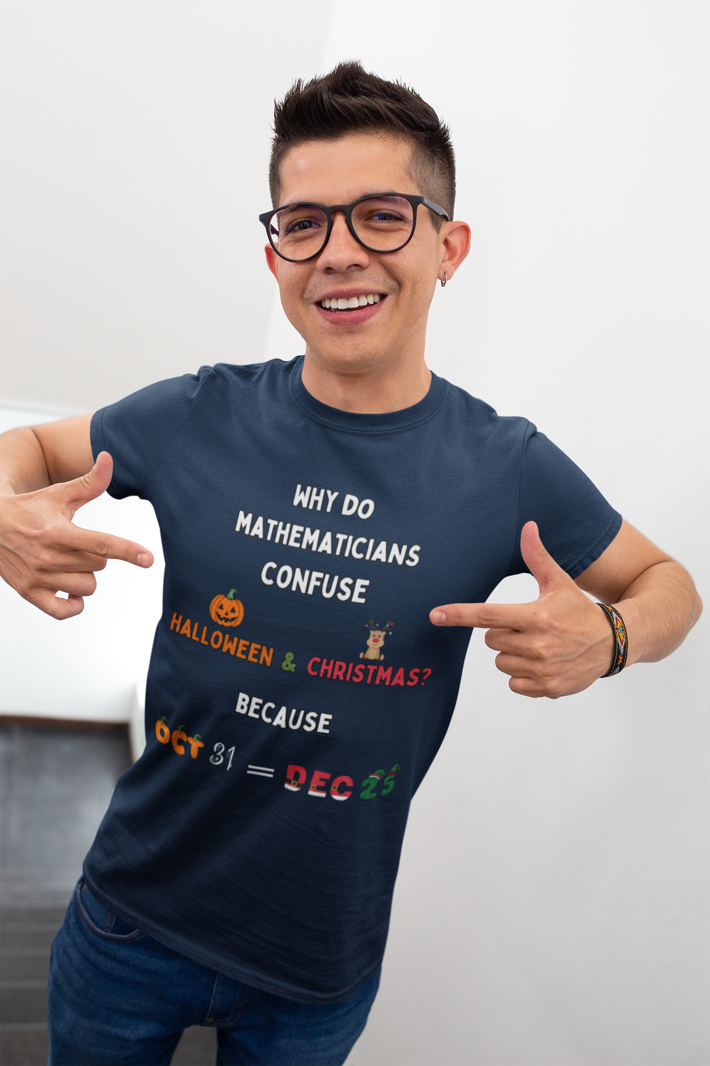 Confused Math Genius T-Shirt – Perfect for Halloween, Christmas, and Everyday Casual Wear