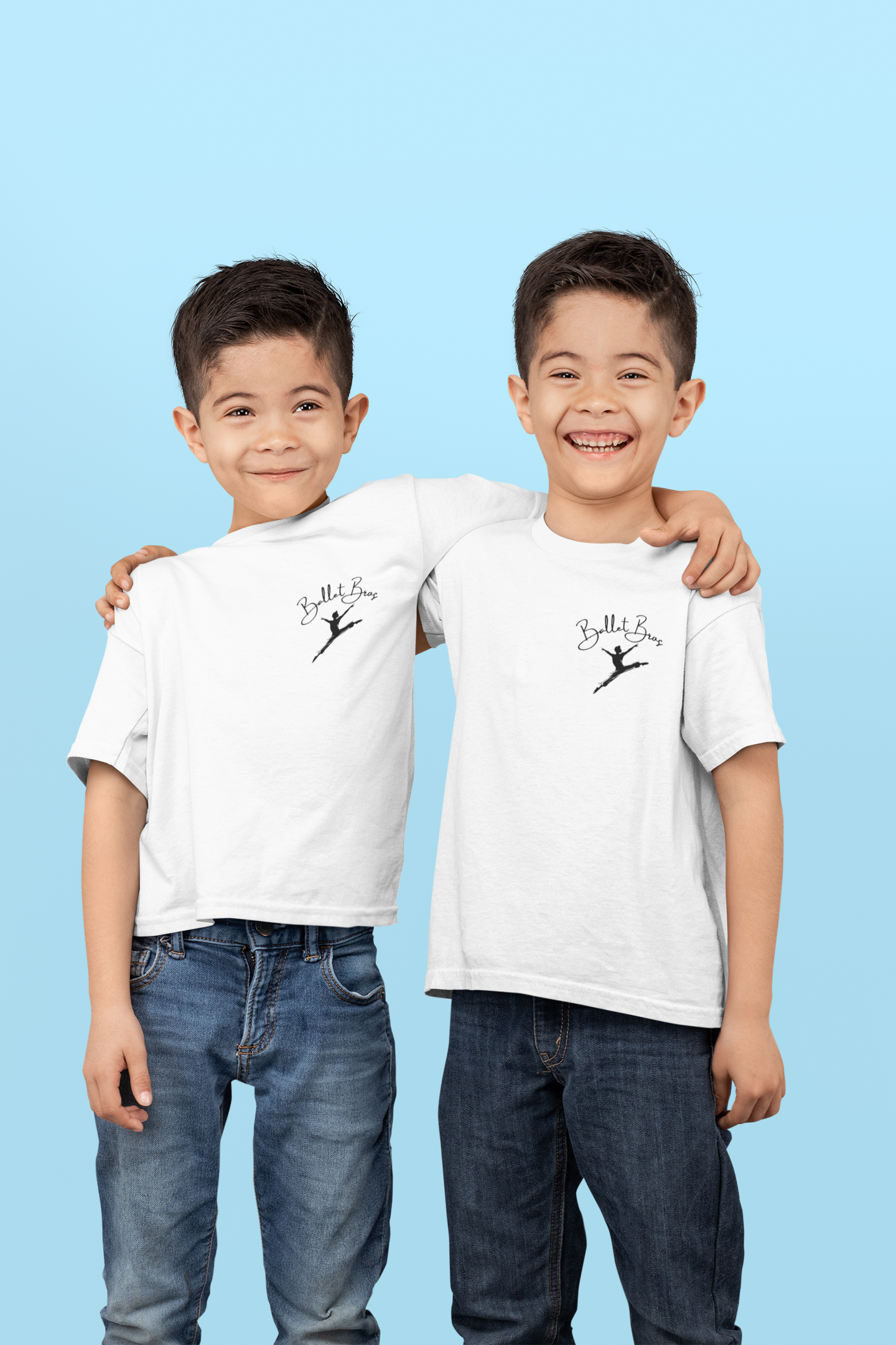 Ballet Bros: Celebrating Boys Who Dance - Unique T-shirt for Young Male Dancers.