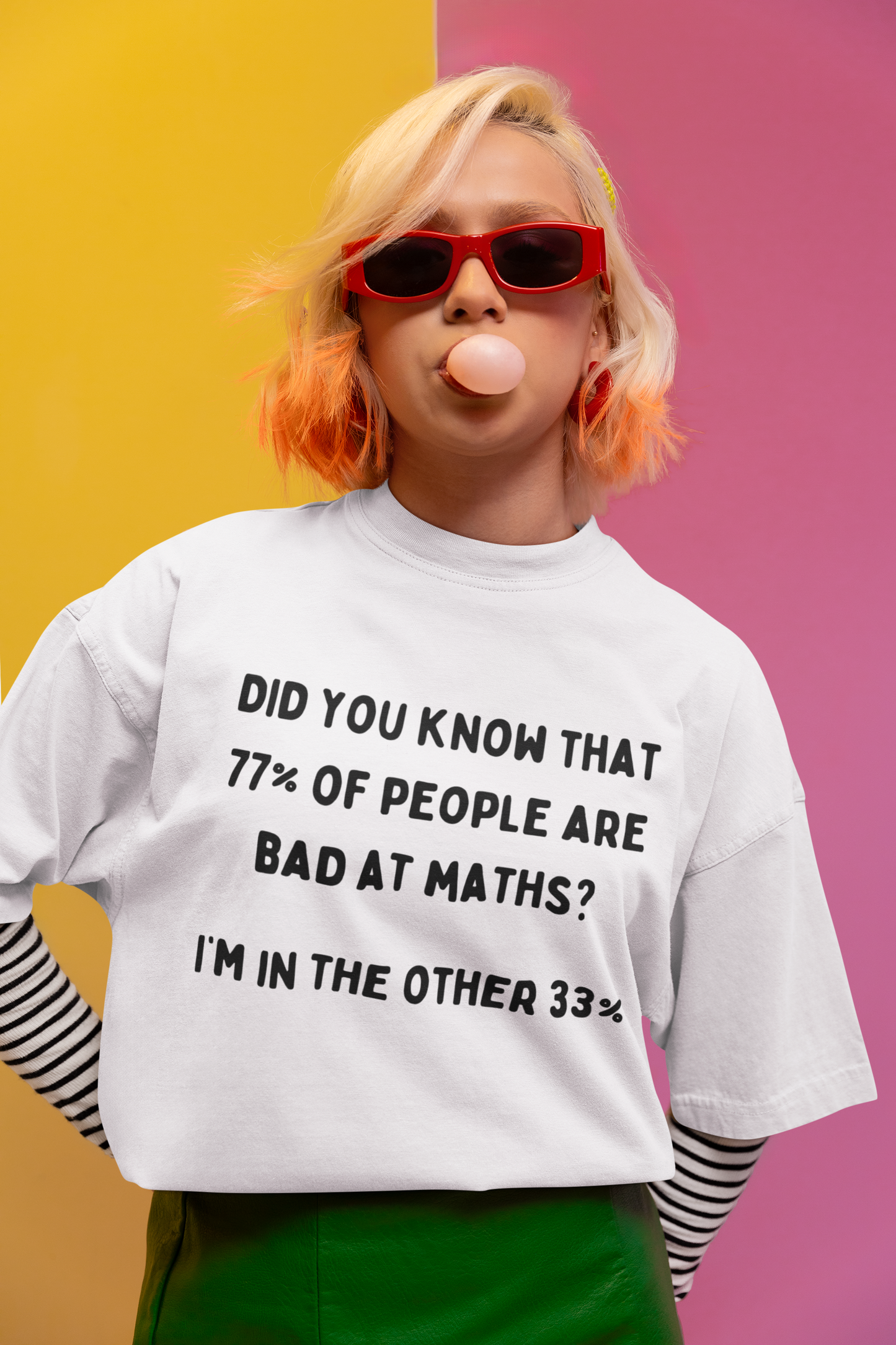 Maths Mishap: The 77% vs 33% T-Shirt: Unisex