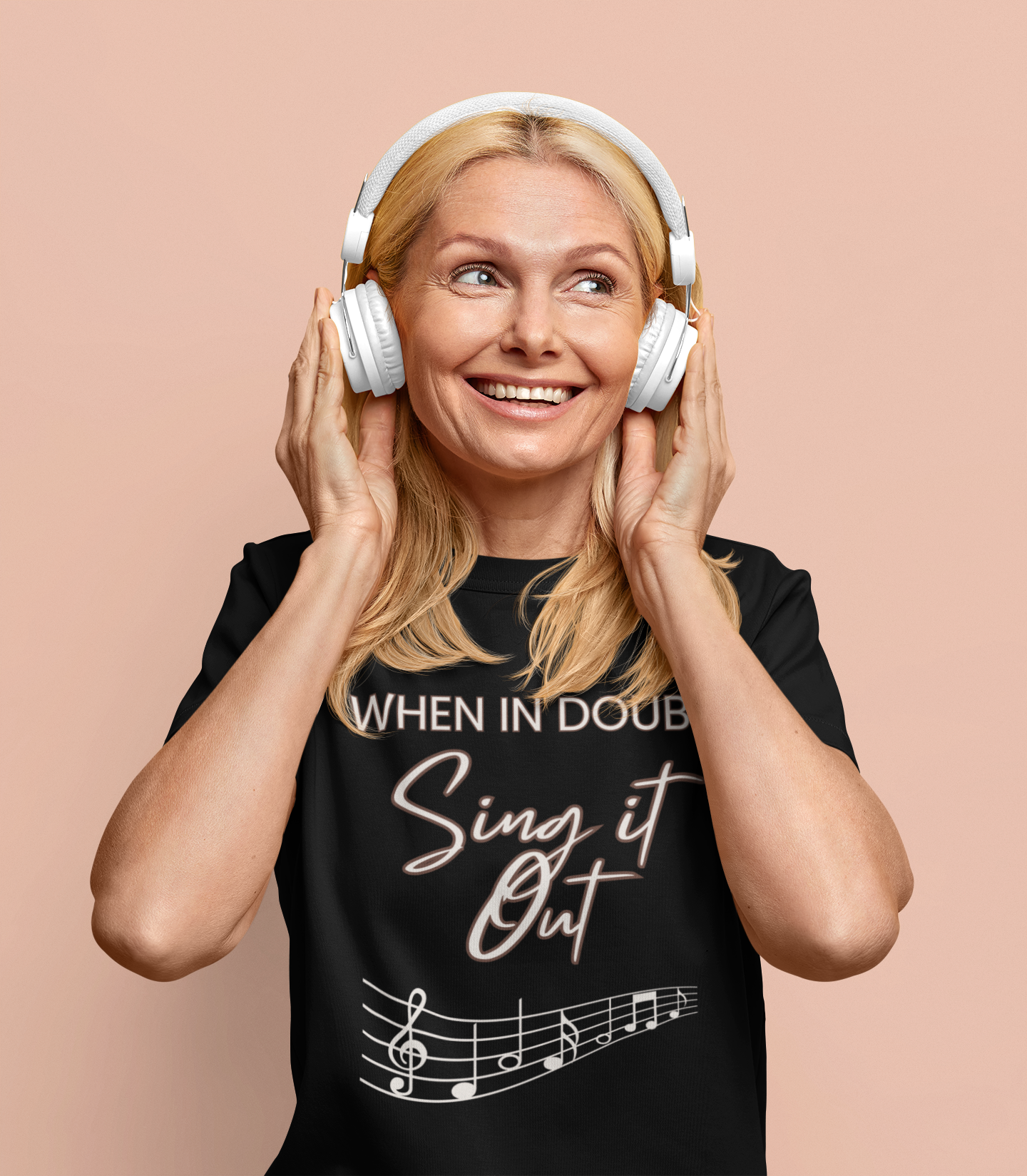 "When In Doubt - Sing It Out" - T-Shirt For Those Who Find Answers in Song and Music