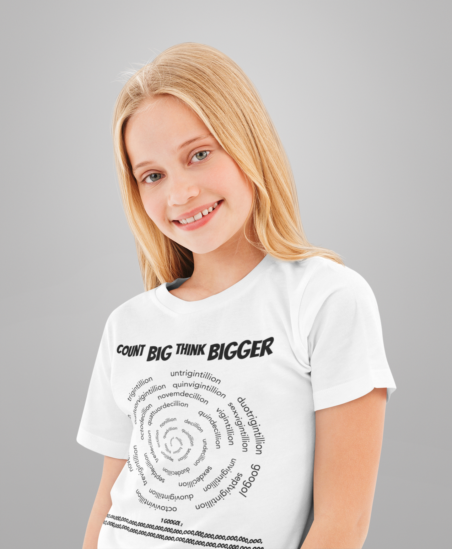 Count Big, Think Bigger: STEM BIG numbers T-Shirt for Aspiring Mathematicians.