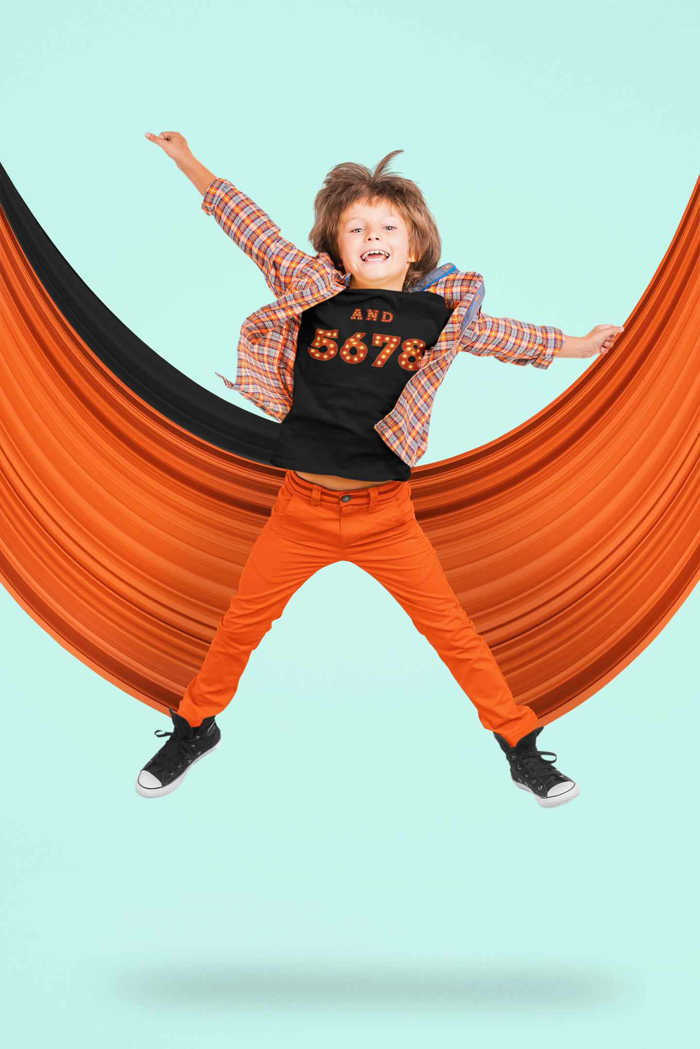 "And 5 6 7 8" Kids' Heavy Cotton T-Shirt