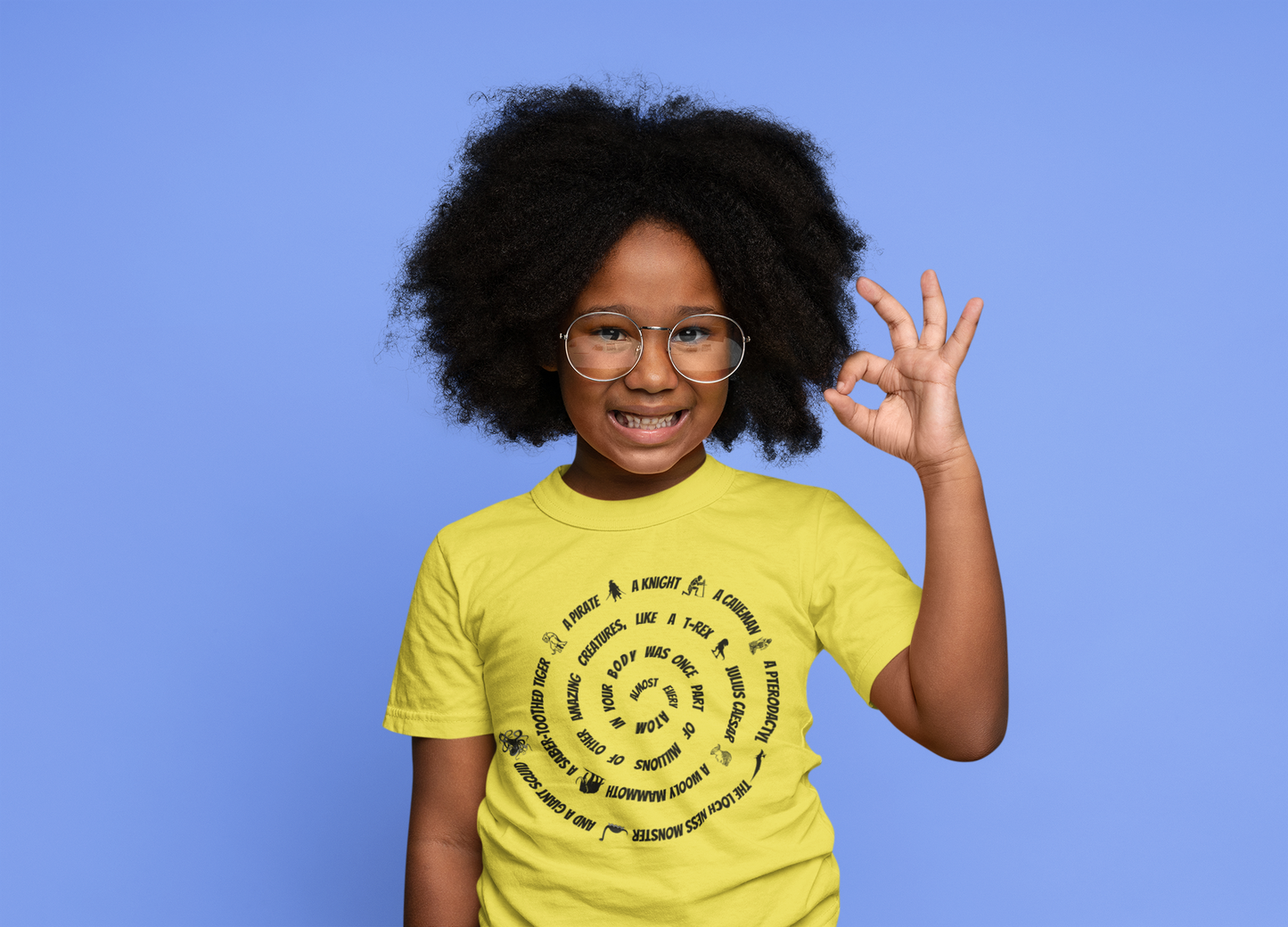 Kids' STEM T-Shirt: Exploring Atoms – Be Amazed by Dinosaurs and More