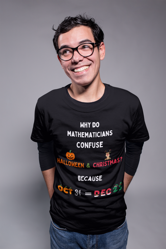 Confused Math Genius T-Shirt – Perfect for Halloween, Christmas, and Everyday Casual Wear