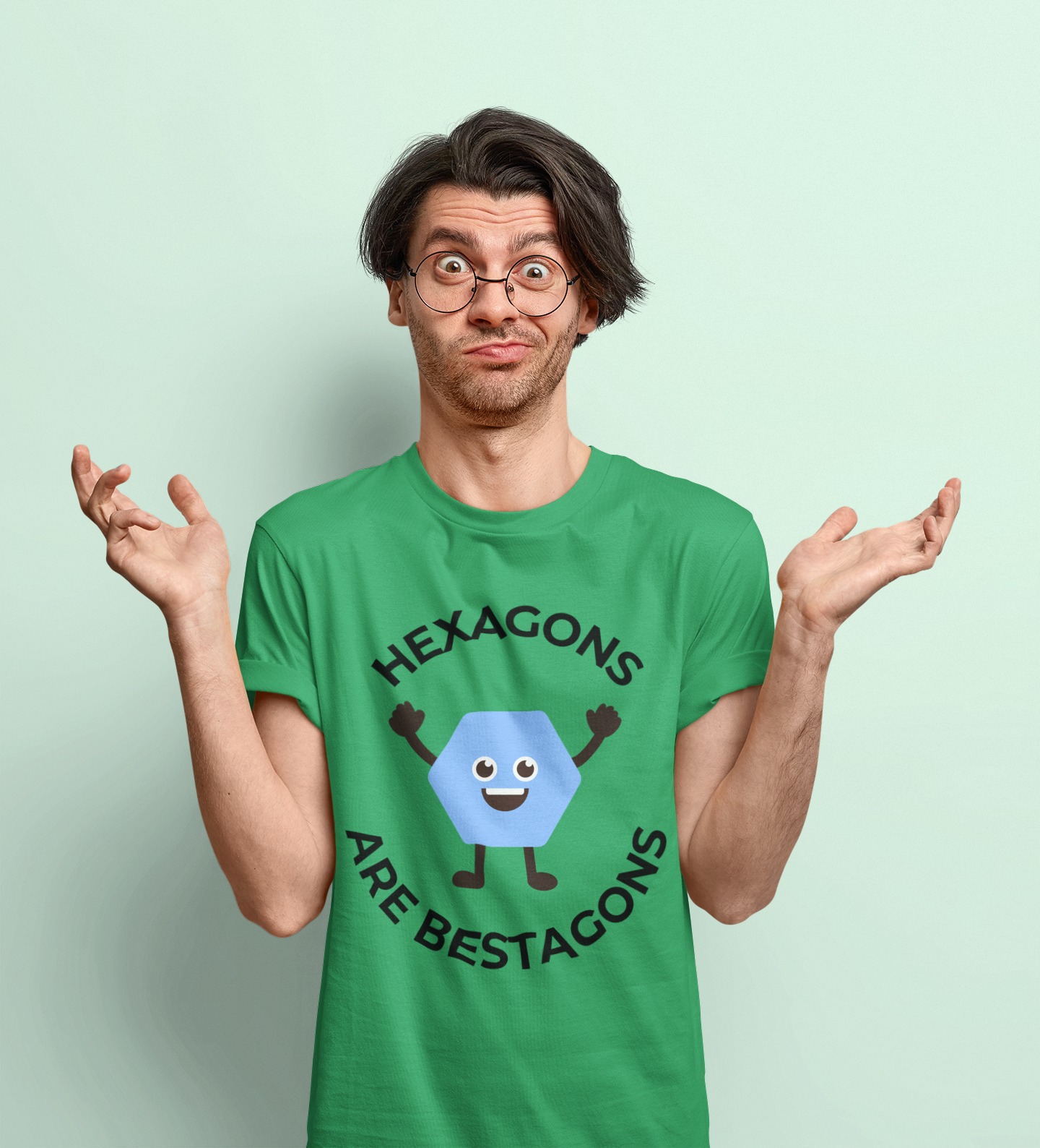 "Hexagons are Bestagons" T-Shirt