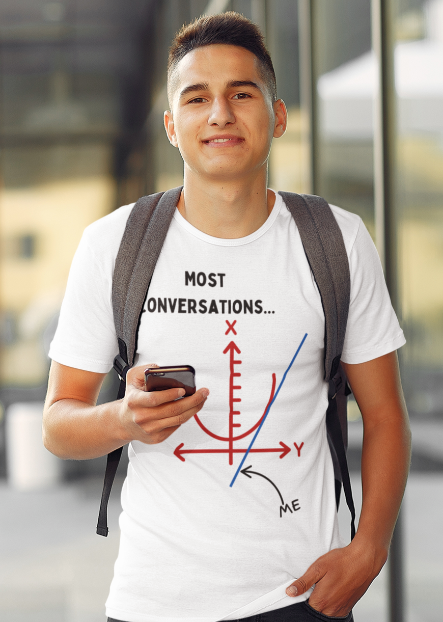 Going Off on a Tangent: Fun Derivatives STEM T-Shirt for Maths Enthusiasts