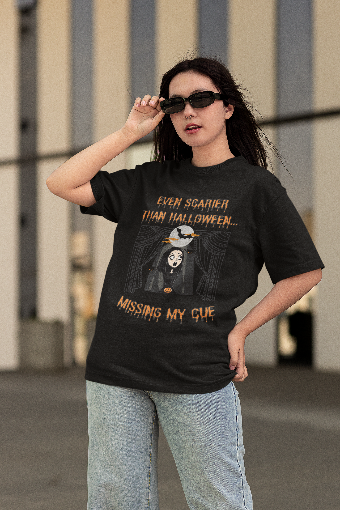 "Even Scarier than Halloween? Missing My Cue" T-Shirt