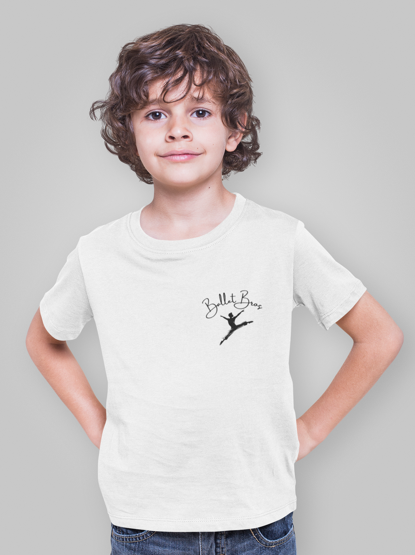 Ballet Bros: Celebrating Boys Who Dance - Unique T-shirt for Young Male Dancers.