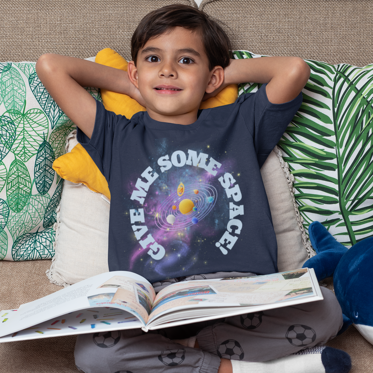 Give Me Some Space. STEM T-Shirt for Young Science Enthusiasts.