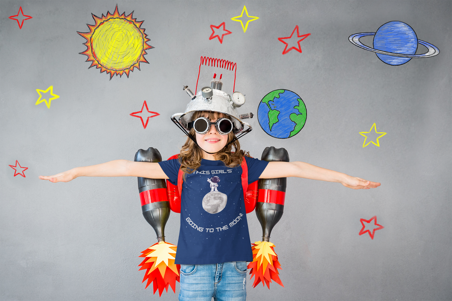 "This Girl's Going to the Moon" STEM inspired T-Shirt