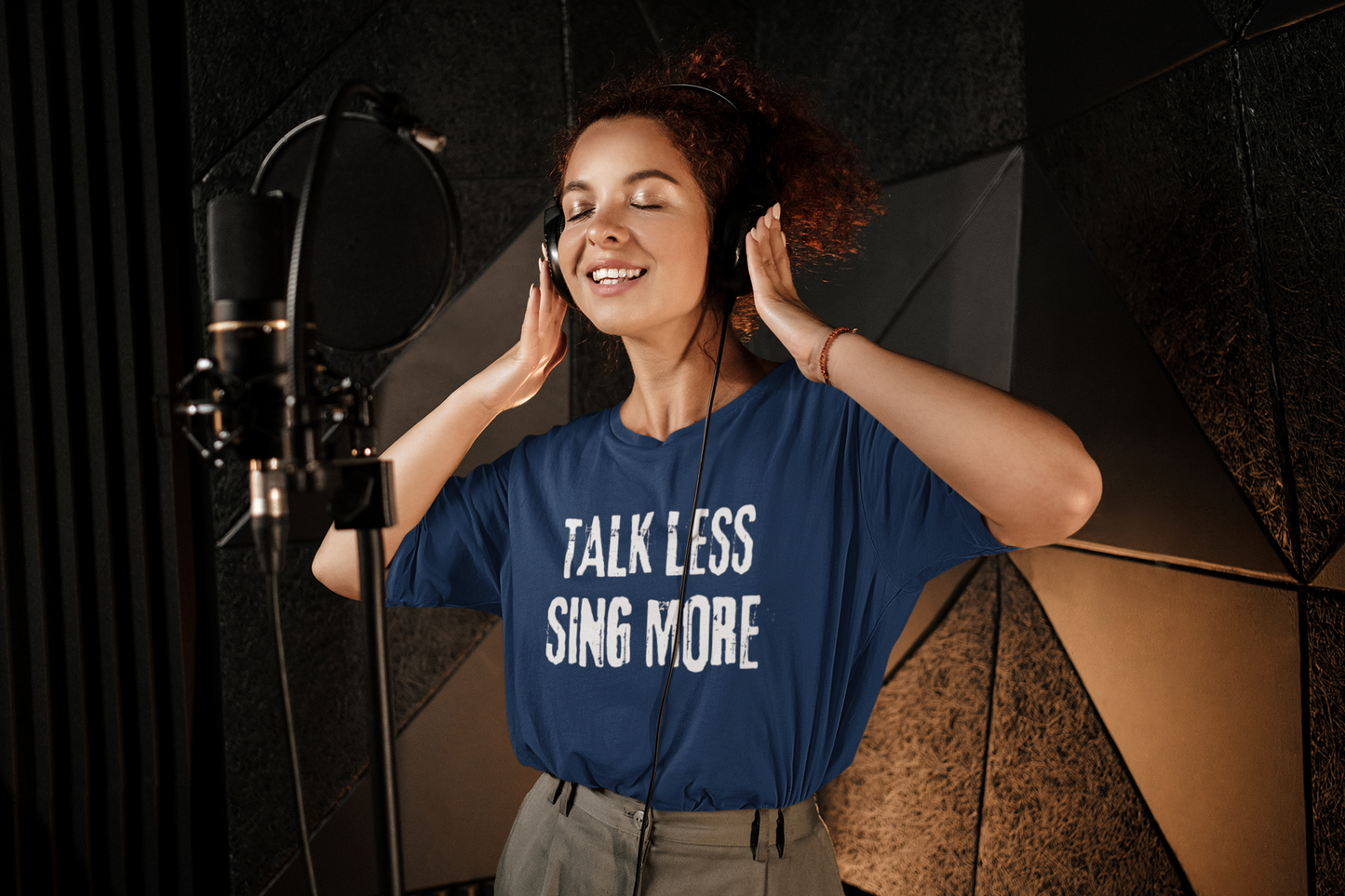 Talk Less, Sing More: Unisex T-Shirt for Theatre Lovers