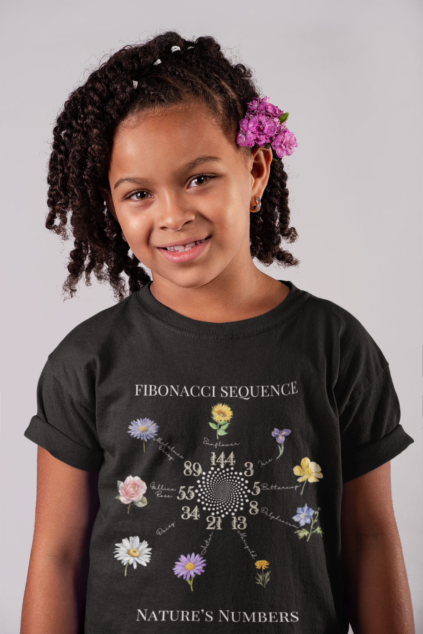 STEM-Inspired Fibonacci Sequence T-Shirt for Kids