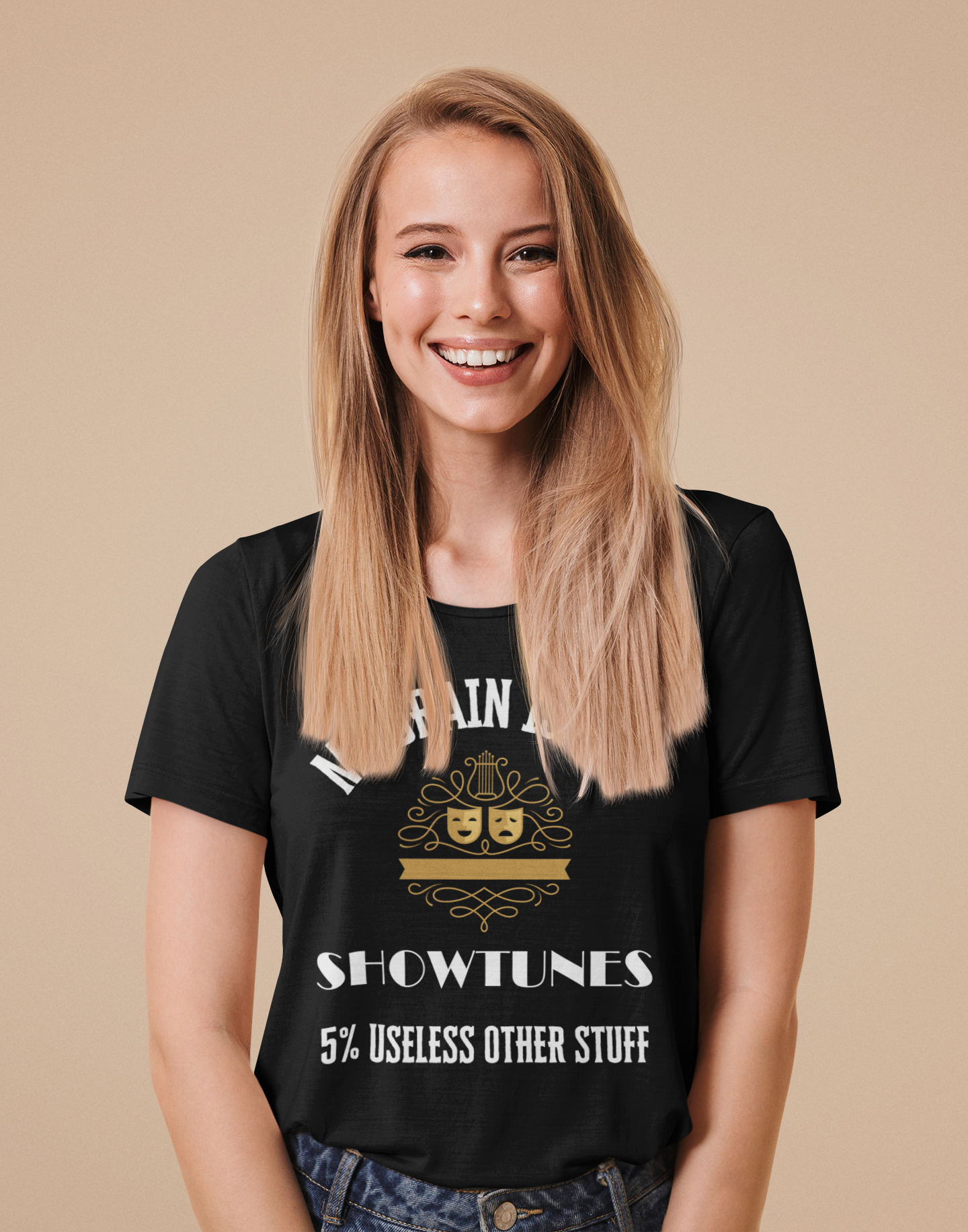 My Brain is 95% Showtunes, 5% Useless Other Stuff T-Shirt