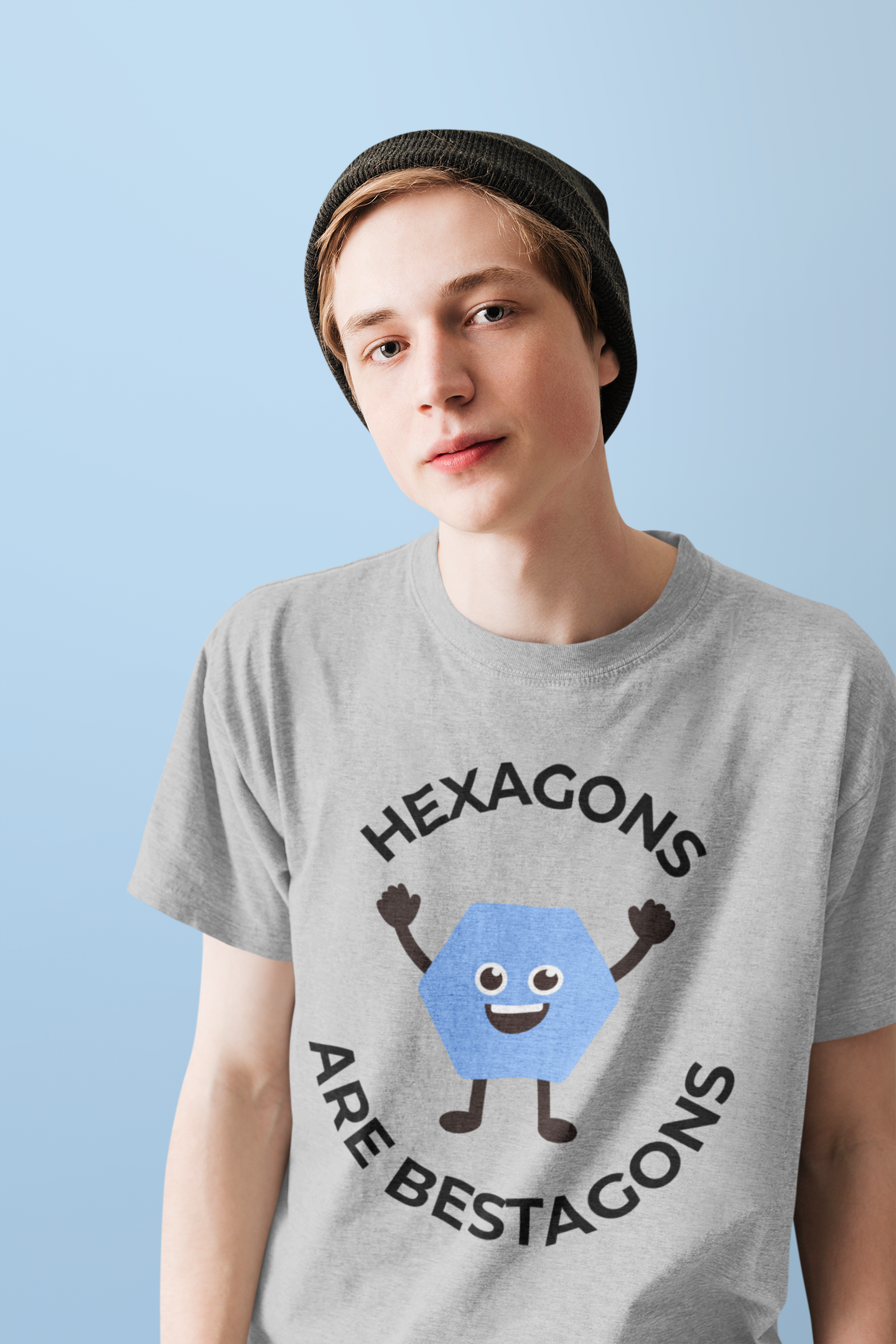 Hexagons Are Bestagons - Kids Fun STEM T-Shirt