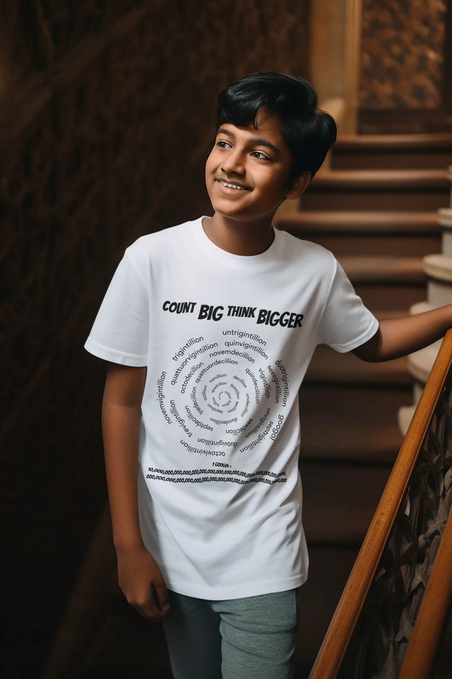 Count Big, Think Bigger: STEM BIG numbers T-Shirt for Aspiring Mathematicians.