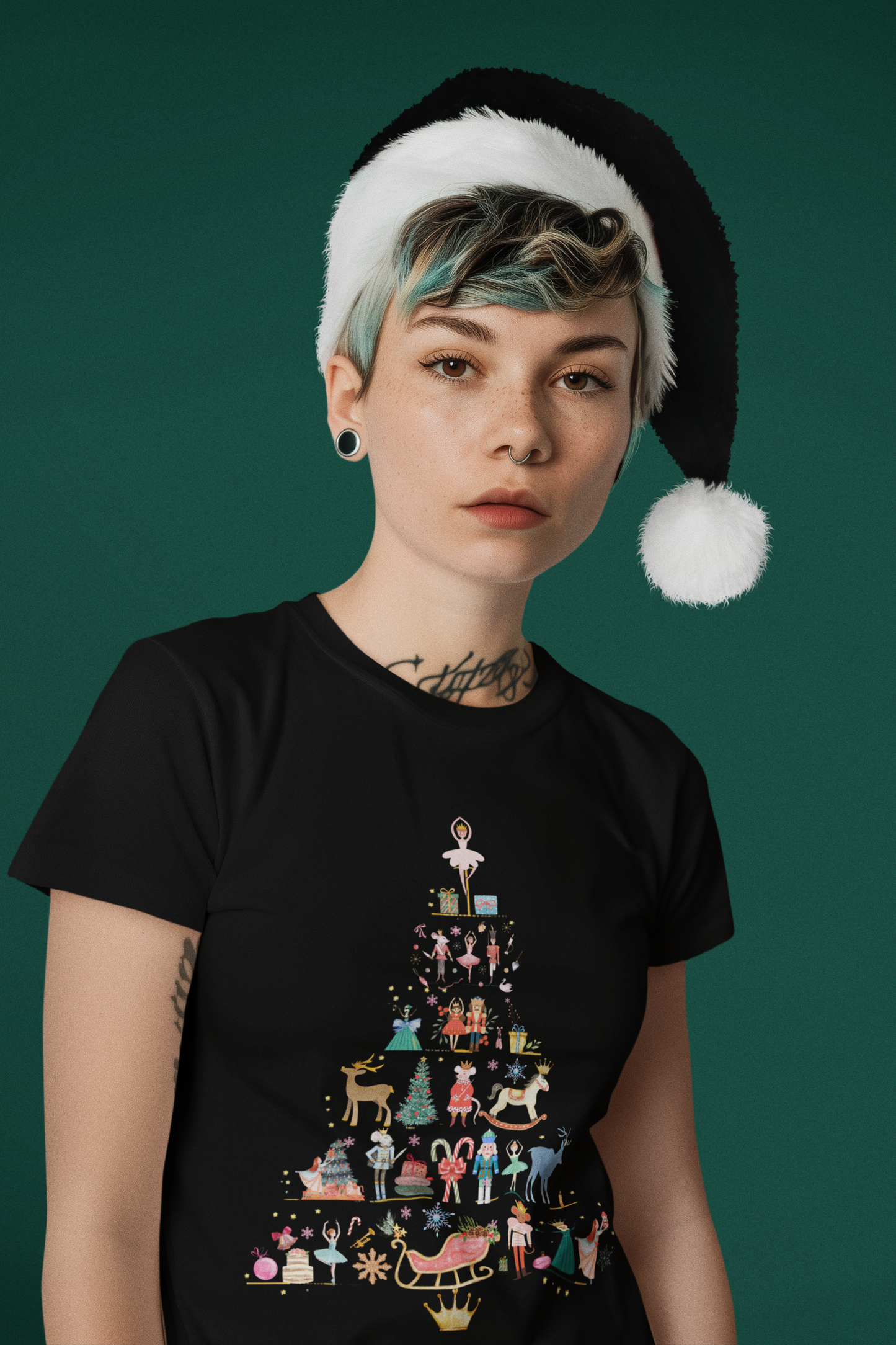 Nutcracker Tree T-Shirt – Festive Theatre Christmas Collection