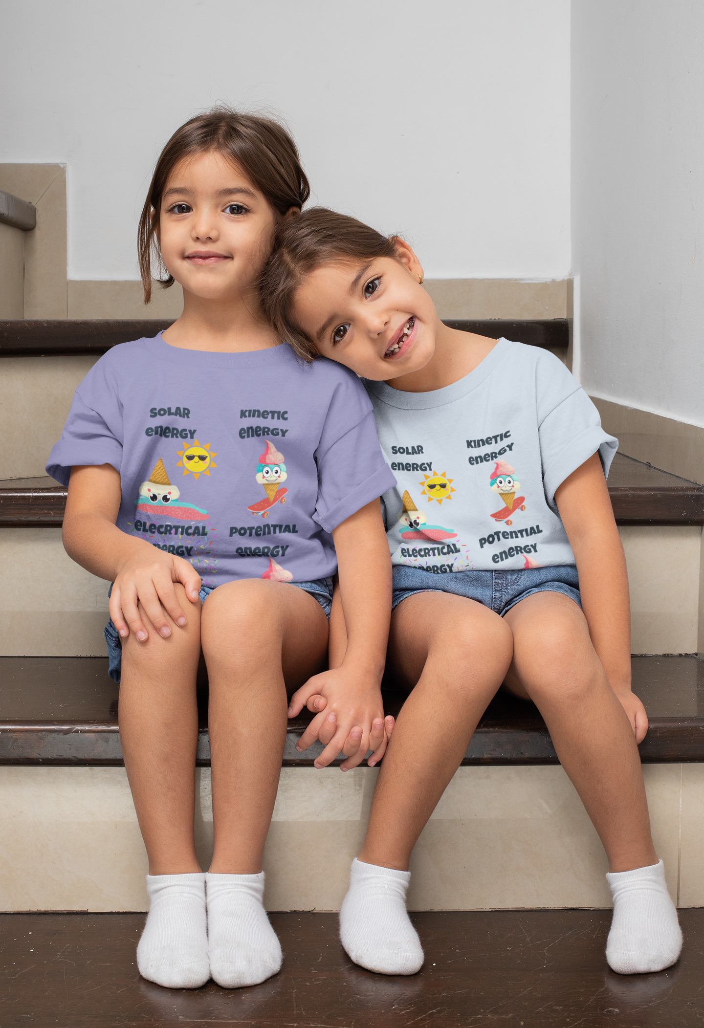 STEM Physics Fun: Ice Cream Energy T-Shirt for Kids