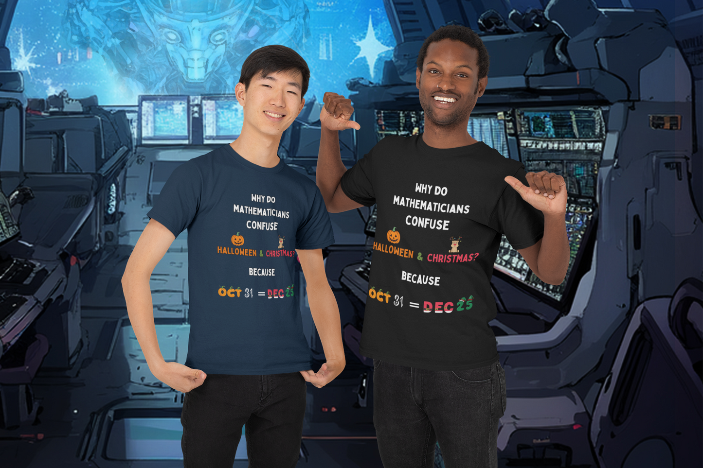 Confused Math Genius T-Shirt – Perfect for Halloween, Christmas, and Everyday Casual Wear