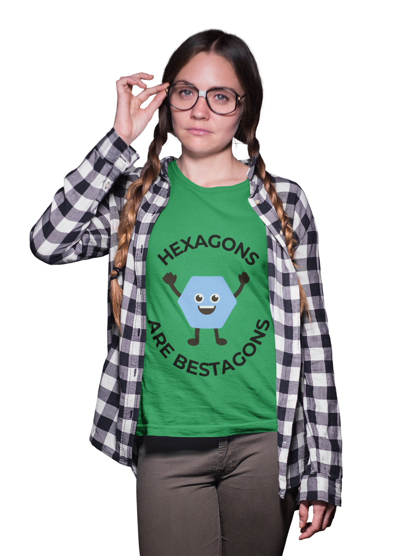 Hexagons Are Bestagons - Kids Fun STEM T-Shirt