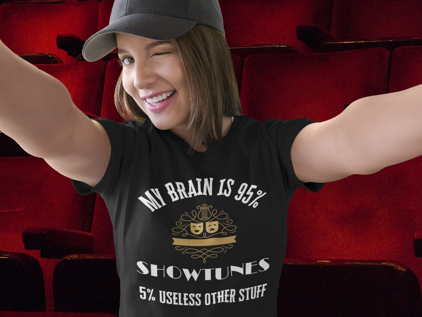 My Brain is 95% Showtunes, 5% Useless Other Stuff T-Shirt