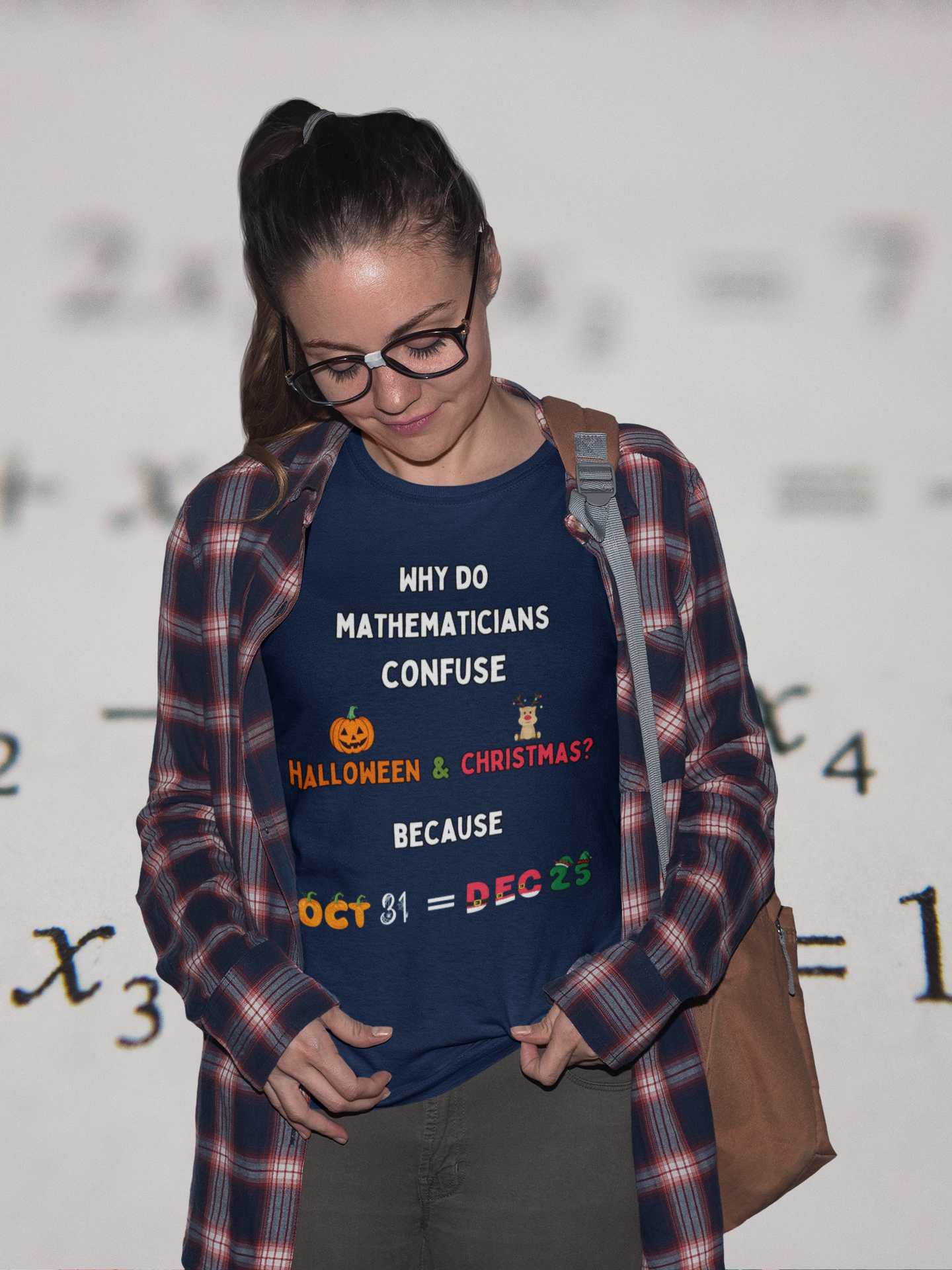 Confused Math Genius T-Shirt – Perfect for Halloween, Christmas, and Everyday Casual Wear