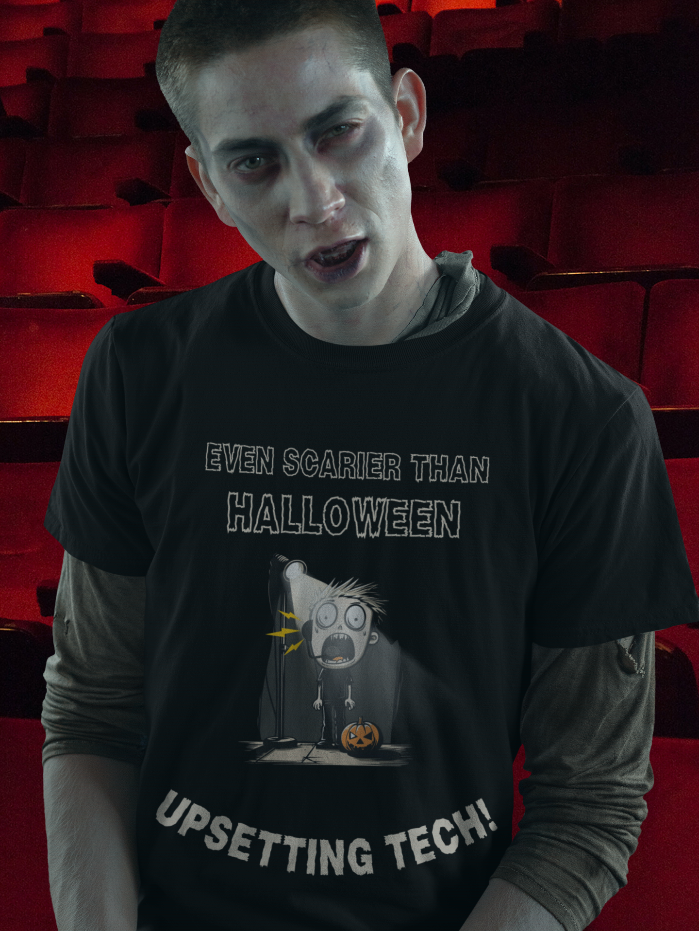 Theatre Halloween T-Shirt: A True Actor's Nightmare