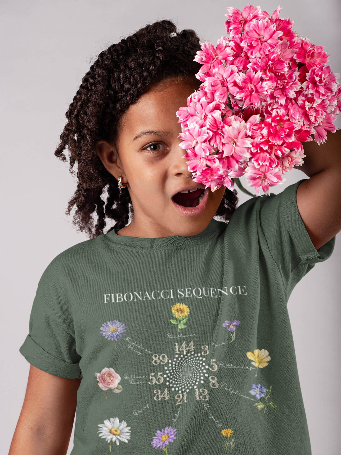 STEM-Inspired Fibonacci Sequence T-Shirt for Kids